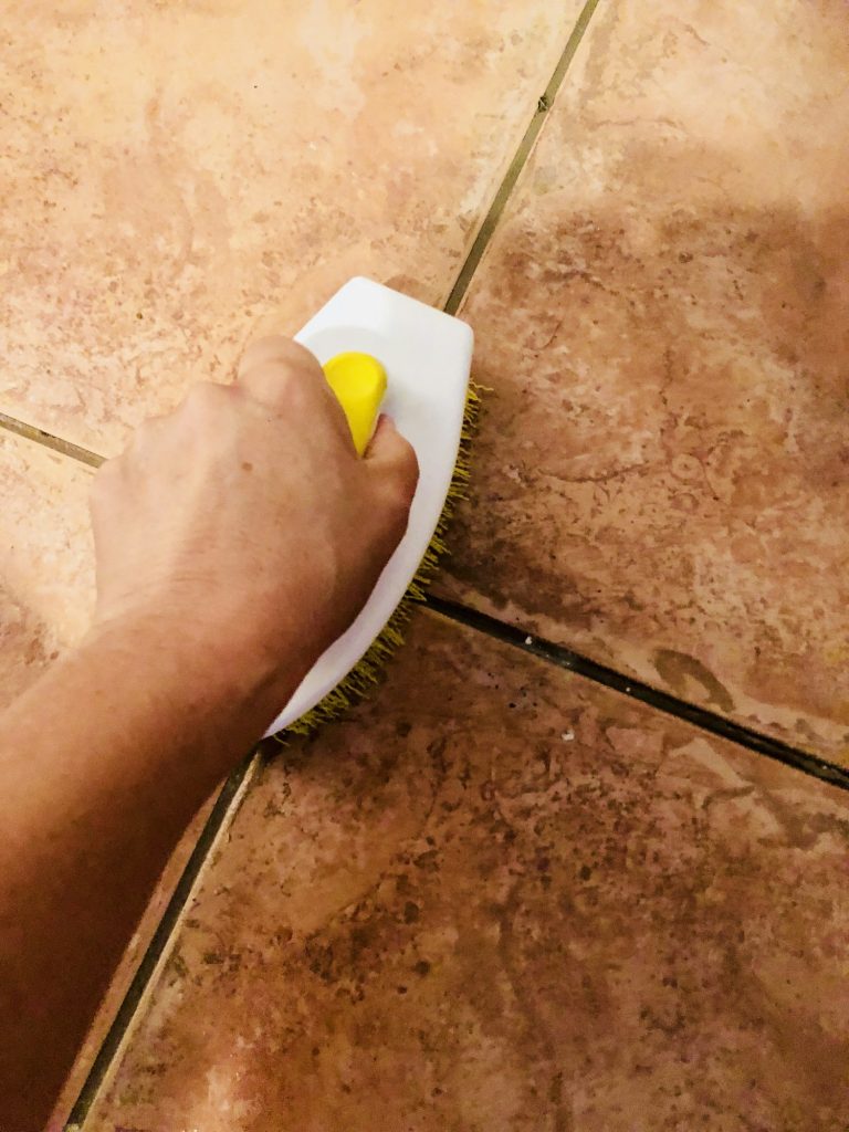 clean tile grout